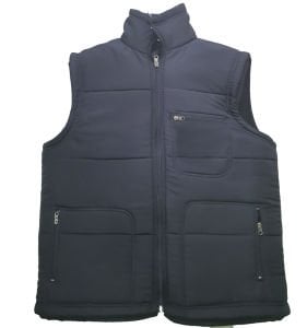 Dik Yaka Cepli Nakışlı Anorak Yelek
