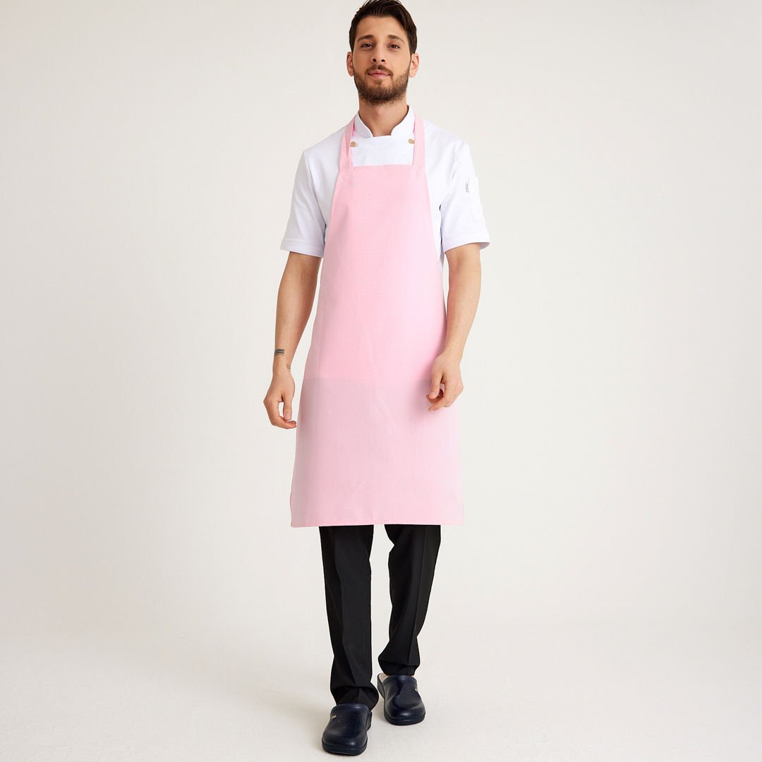 Pembe Geniş Kuşak Askılı Önlük