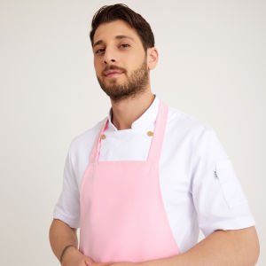 Pembe Geniş Kuşak Askılı Önlük