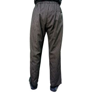 Çizgili Lastikli Aşçı Pantolon