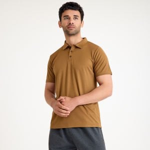 Açık Kahve Forma Kumaş Polo Yaka  İş Tişörtü