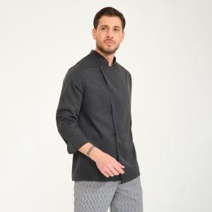 Gabardin Aşçı Ceketi - Füme