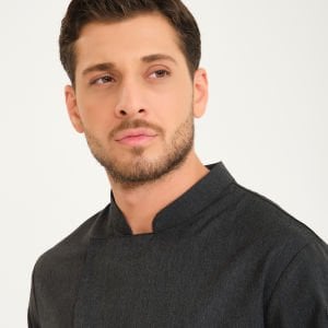Gabardin Aşçı Ceketi - Füme