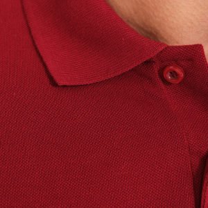 Bordo Polo Yaka Kısa Kol İş Tişörtü