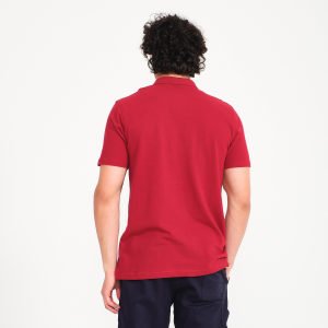 Bordo Polo Yaka Kısa Kol İş Tişörtü