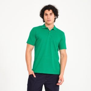 Yeşil Polo Yaka Kısa Kol İş Tişörtü