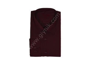 Bordo Erkek İş Gömleği