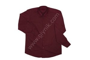 Bordo Erkek İş Gömleği