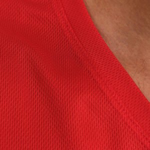 Kırmızı Forma Kumaş V Yaka İş Tişörtü