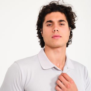Açık Gri Forma Kumaş Polo Yaka İş Tişörtü