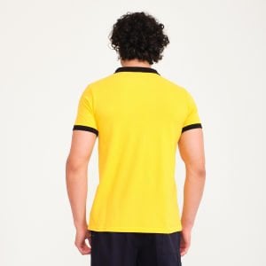 Sarı Kısa Kol Siyah Polo Yaka İş Tişörtü