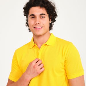 Sarı Polo Yaka Kısa Kol Tişört