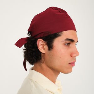 Bordo Korsan Aşçı Bandana