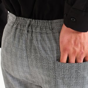 Gri Desenli Aşçı Şef Pantolonu