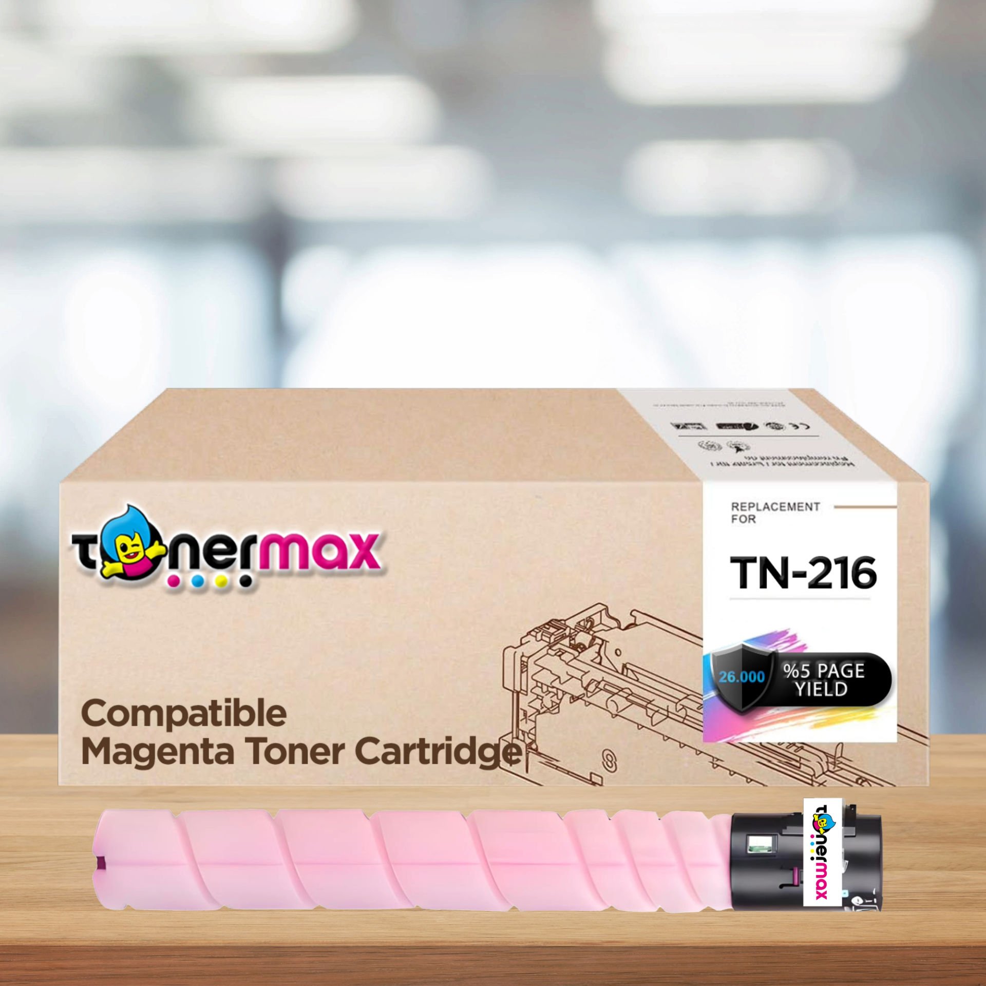 Konica Minolta TN-216 Muadil Toner Kırmızı / Bizhub  C220 / Bizhub C280 / D-Color MF220 / MF280 / MF360