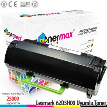 Lexmark 625H / 62D5H00 /MX710 / MX711 / MX810 / MX811 / MX812 Muadil Toner 25K