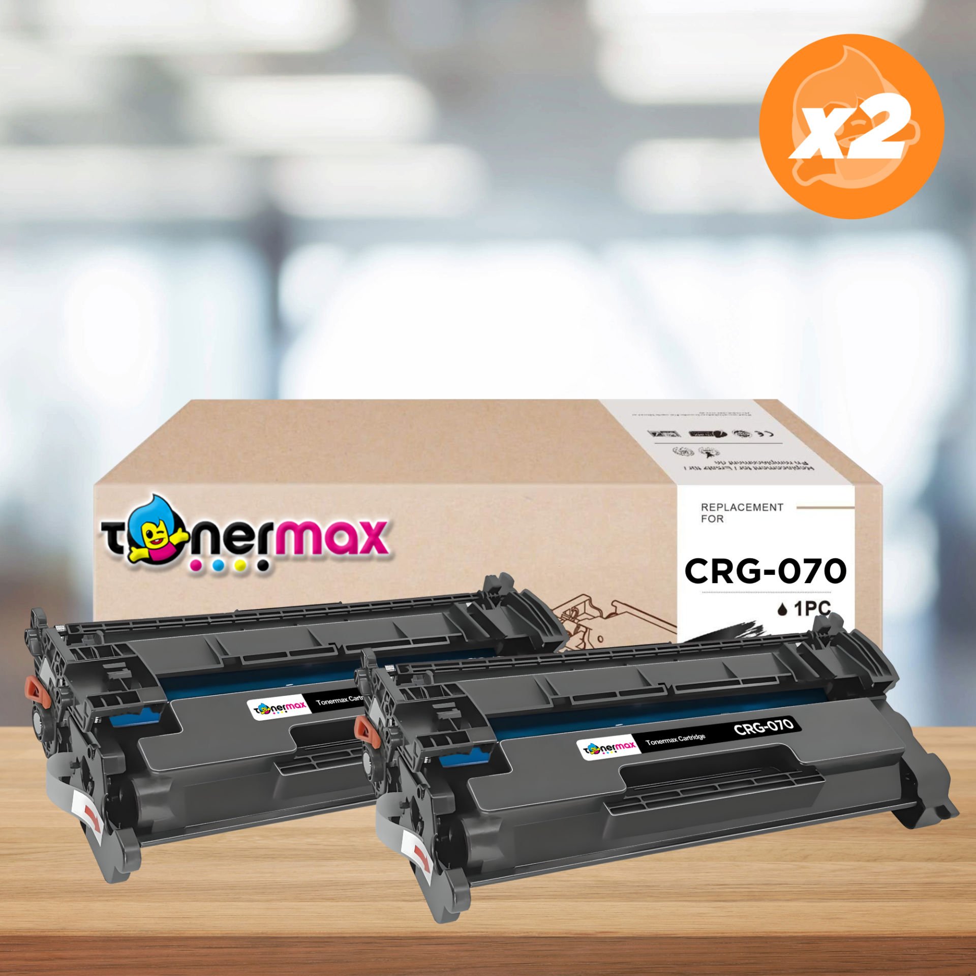 Canon CRG-070 Muadil Toner - Çipli 2'li Avantaj Paket / LBP243dw / LBP246dw / MF461dw / MF463dw / MF465dw / 5639C002AA