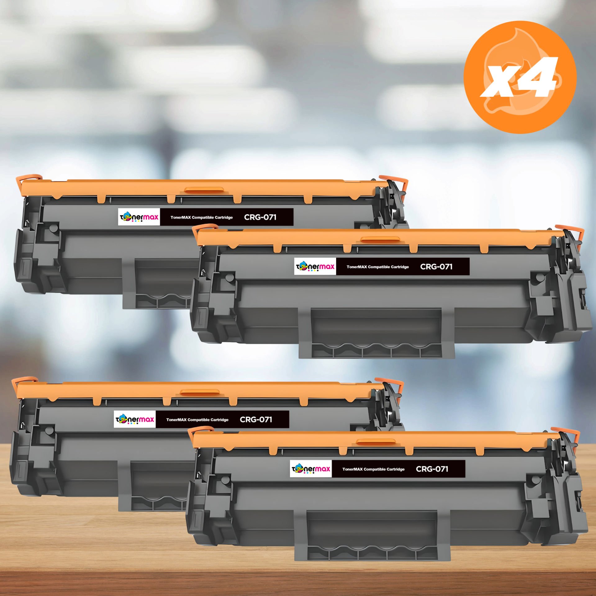 Canon CRG-071 Muadil Toner - Çipli 4'lü Avantaj Paket