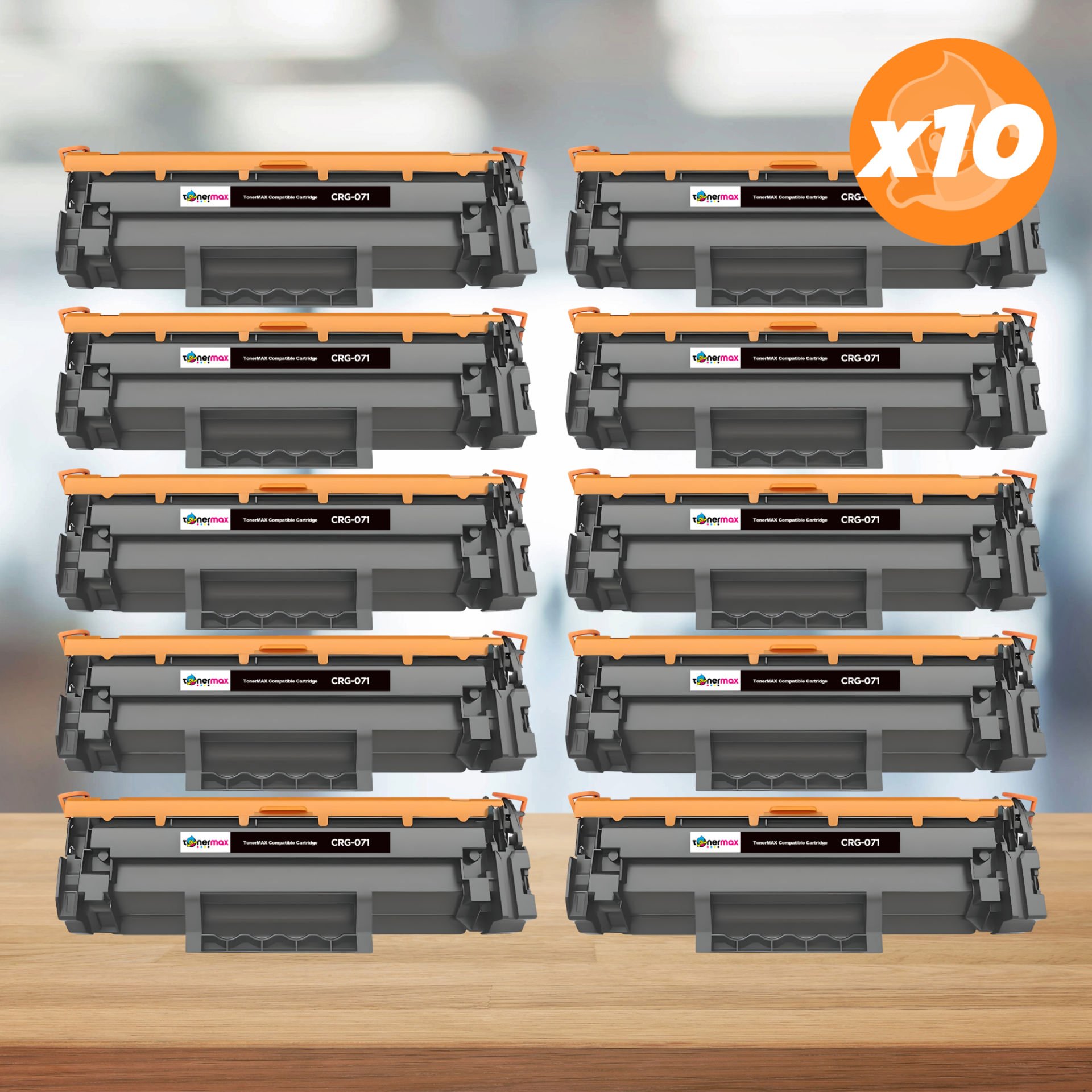 Canon CRG-071 Muadil Toner - Çipli 10'lu Avantaj Paket
