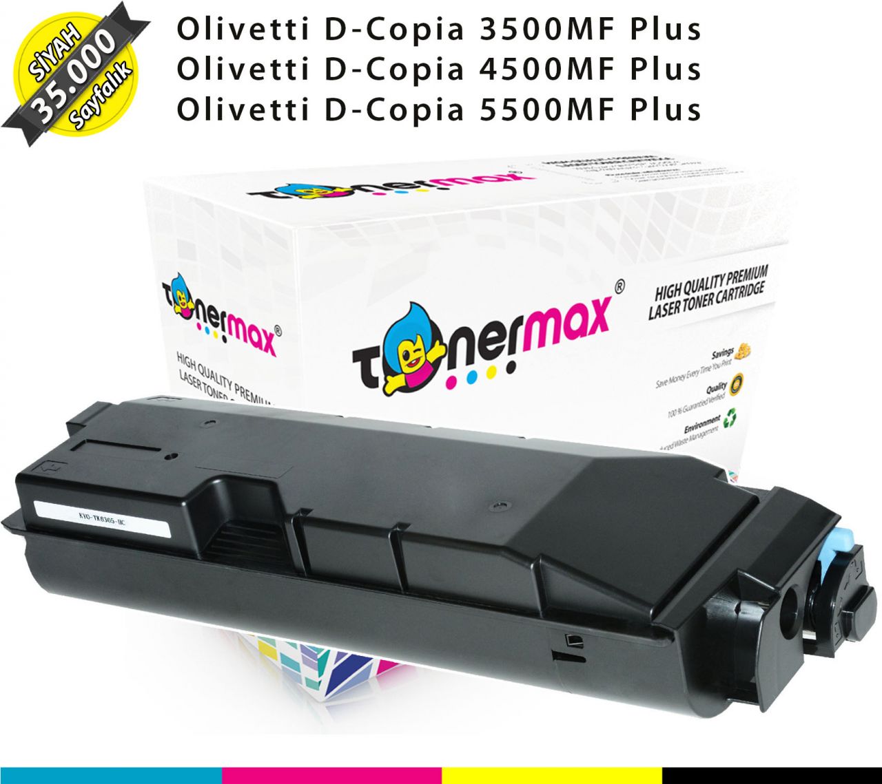 Olivetti D-Copia 3500MF Plus / 4500MF Plus / 5500MF Plus / B0987 Muadil Toner