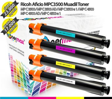 Ricoh MPC3500 Muadil Toner Set/ MPC4500