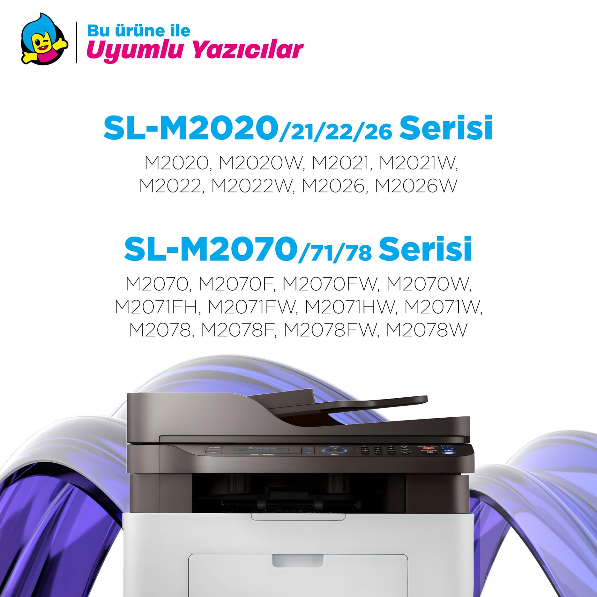 Samsung MLT-D111L Muadil Toner / Xpress M2020 / M2022 / M2070 Yüksek Kapasiteli