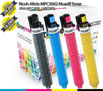 Ricoh MPC3002 Muadil Toner Set/ MPC3502