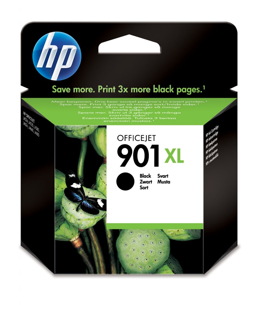 Hp 901XL  CC654AE Orjinal Siyah Kartuş , HP Officejet 4500 / 4500W / J4500 / J4524 / J4550 / J4600 / J4680C Yüksek Kapasite Siyah Orjinal Mürekkep Kartuşu