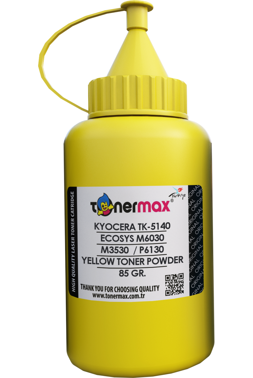 Kyocera TK-5140 Sarı Toner Tozu / M6030 / M6530 / P6130