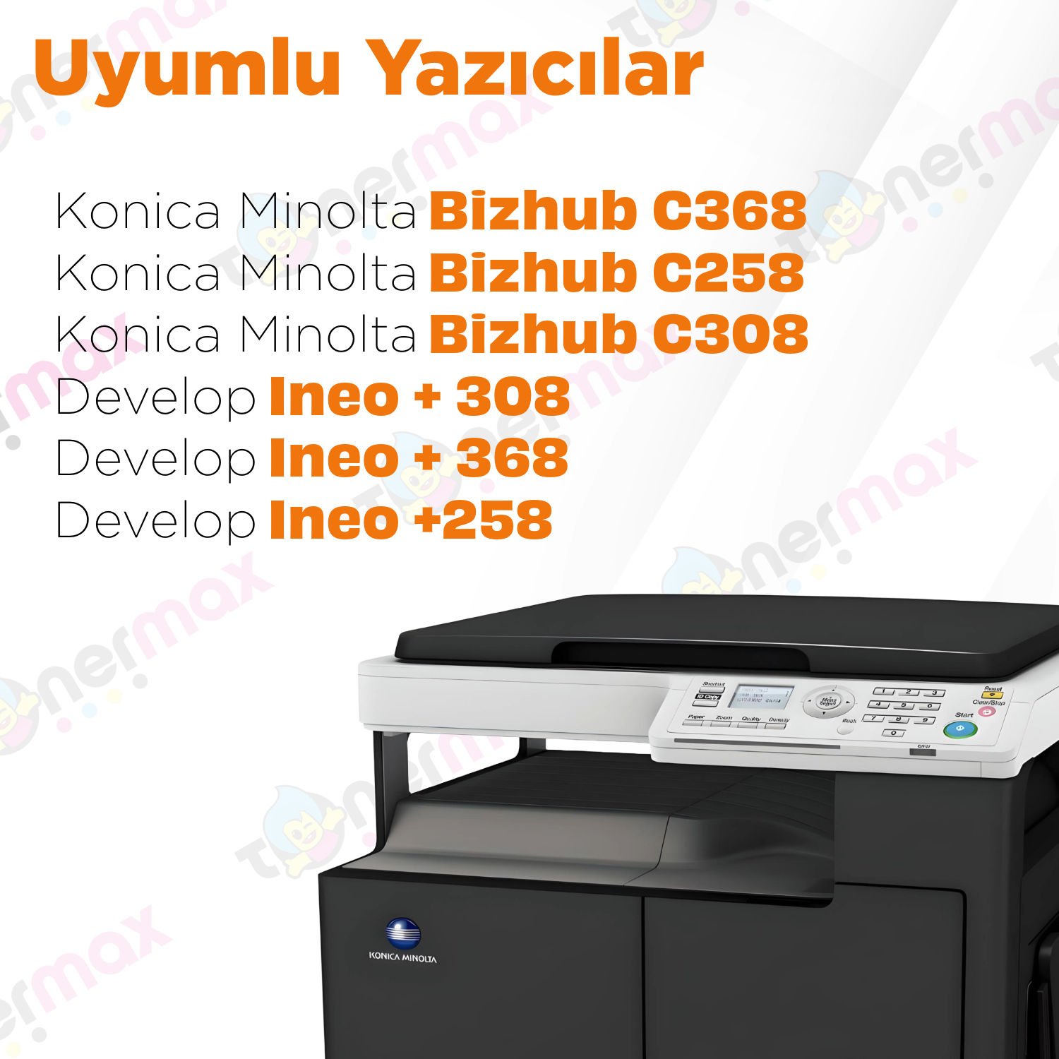Konica Minolta DR-313 Muadil Drum Ünitesi Takım / Bizhub C258-C368 C258-C308-C368-C458 (A7U4ORD)