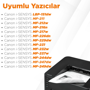 Canon CRG-737 Muadil Toner 2'li Paket/ MF211 / MF212 / MF216 / MF217 / MF226 / MF229 / MF237