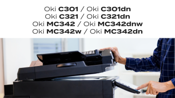 Oki C301 / C321 / MC342 Muadil Toner Set