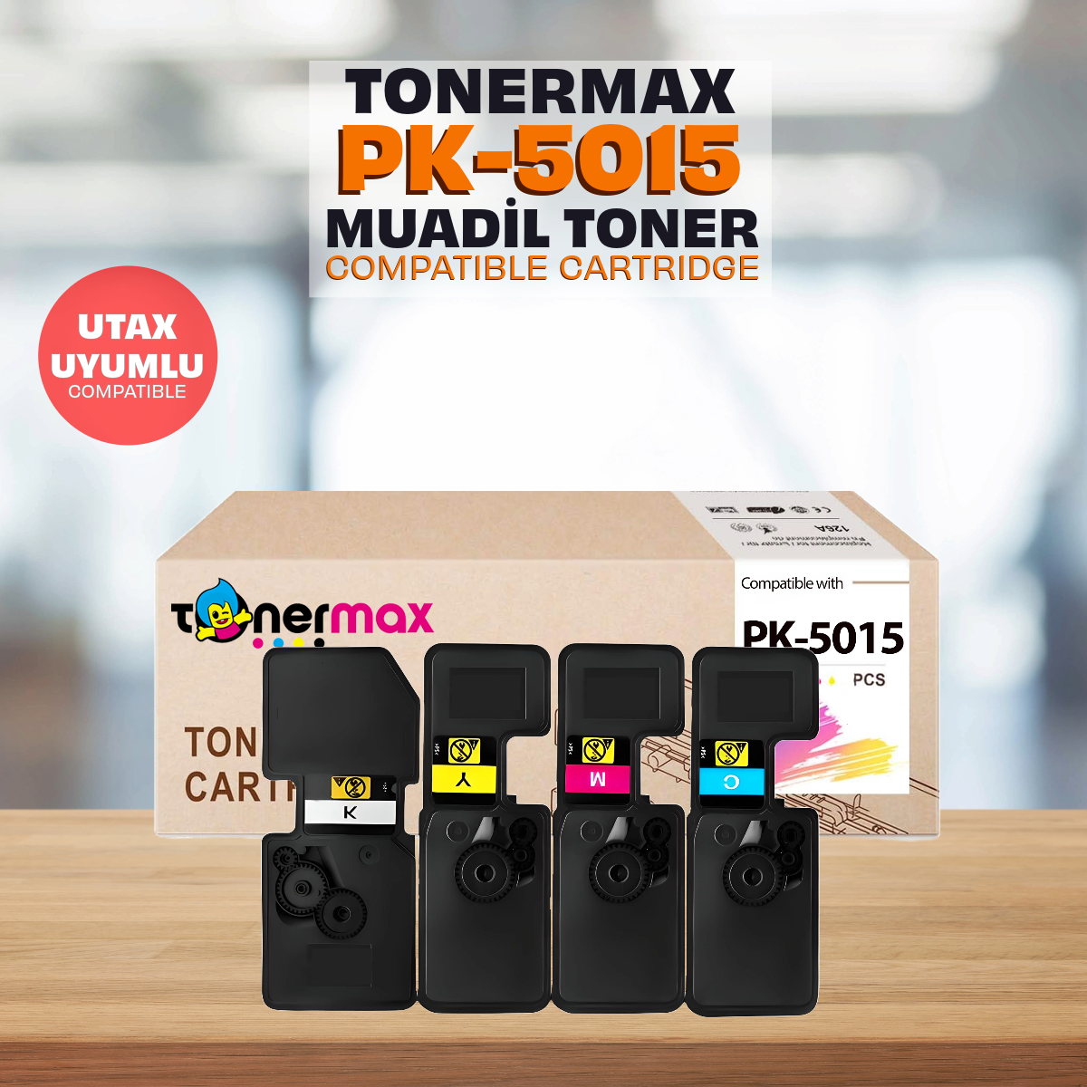 Utax PK-5015 Muadil Toner Set / P-C2566 / P-C2650 / P-C 2655