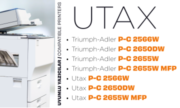 Utax PK-5015 Muadil Toner Set / P-C2566 / P-C2650 / P-C 2655