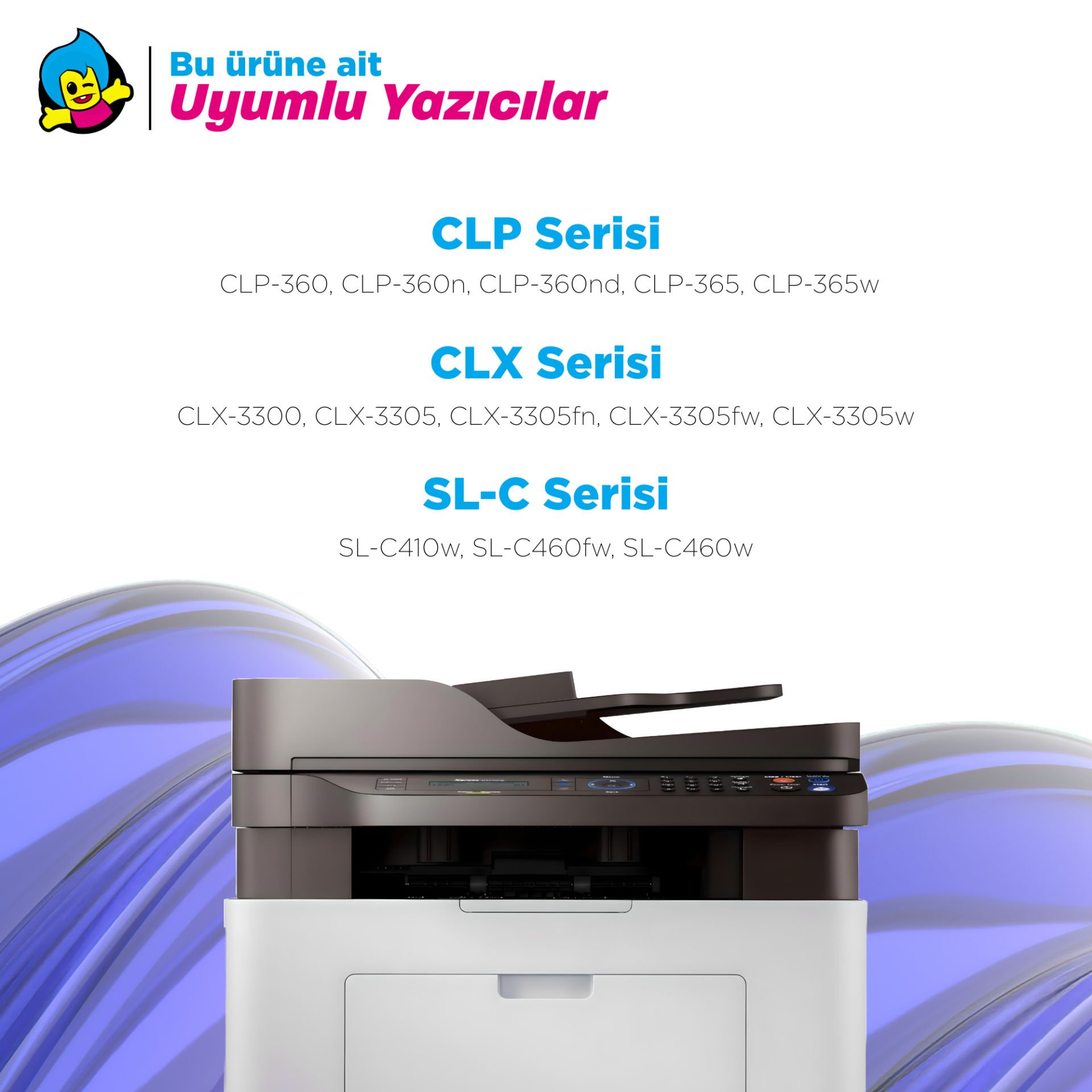 Samsung 406 yazıcıların uyumlu olduğu yazıcı modelleri