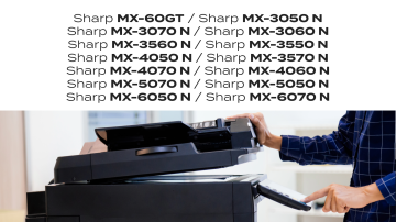 Sharp MX-60GT Toner Tozu ve Çip - Siyah / MX-3050/3550/4050/5050