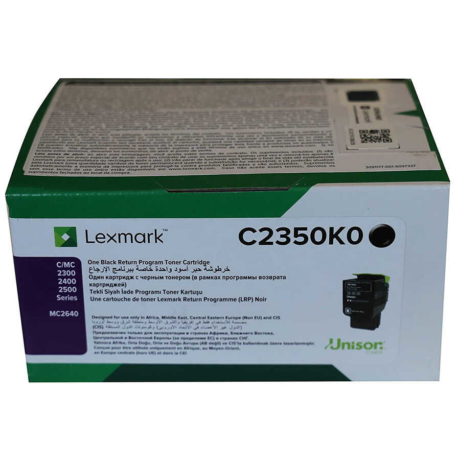 Lexmark C2425-C2350K0 Siyah Orjinal Toner / C2425dw / C2325dw /MC2325adw /MC2425adw /MC2535adwe /MC2640adwe
