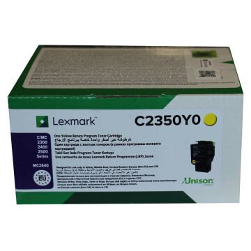 Lexmark C2425-C2350Y0 Sarı Orjinal Toner / C2425dw / C2325dw /MC2325adw /MC2425adw /MC2535adwe /MC2640adwe