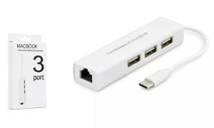 HADRON HDX7007 Type-C 3.1 Ethernet Çevirici 3x USB HUB