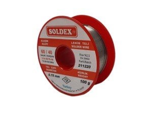 Soldex 100Gr 0.75mm 60/40 Lehim Teli