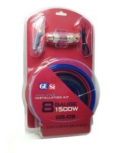 GeSi GS-08 8GA 1500W Oto Amfi Kablo Seti