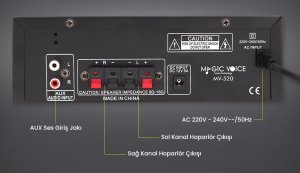 MagicVoice MV-520 2x15Watt Usb/Sd/Bluetooth Trafosuz Anfi