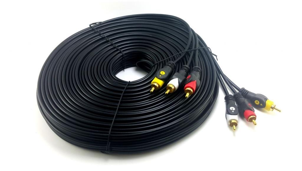 electroon 3RCA 3RCA Görüntü ve Ses Kablosu Gold 20 Metre