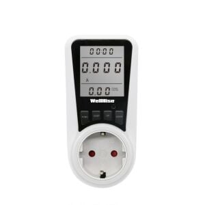 WellHise PM004+ Wattmetre 16A 3680W Elektrik Tüketimi Ölçer