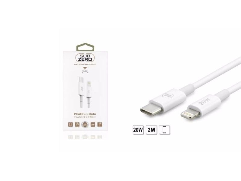 Subzero CL73 20W 2metre Usb-C Ligtning Pd Şarj Kablosu