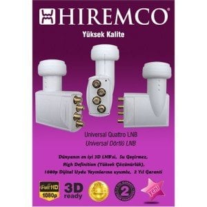 Hiremco Quattro Santral LNB Full HD Uyumlu