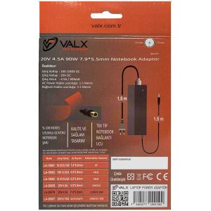 Valx LA-20079 20V 90W 7.9x5.5mm Notebook Adaptör
