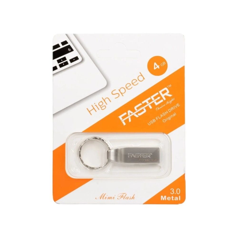 Faster 4Gb Metal USB Flash Bellek