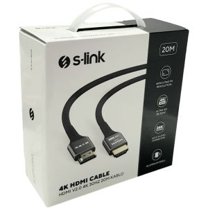 S-link 4K 20mt HDMI Kablo V2.0 30HZ SLX-HD4K20