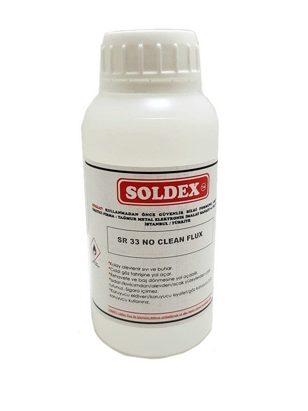 Soldex SR33 Şeffaf Sıvı Flux 250ml. No Clean